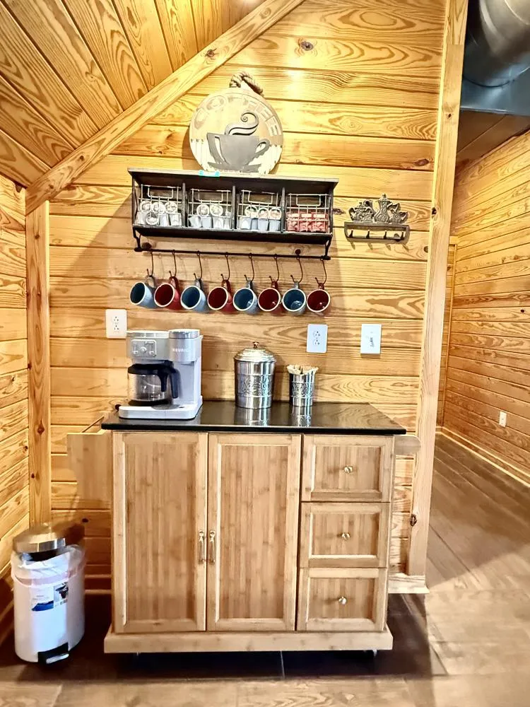 Coffee Station! Brew a full pot or a single K-cup serving. Coffee Station! Brew a full pot or a single K-cup serving.